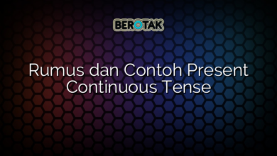 Rumus Dan Contoh Present Continuous Tense