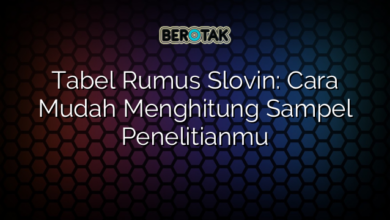 √ Tabel Rumus Slovin: Cara Mudah Menghitung Sampel Penelitianmu