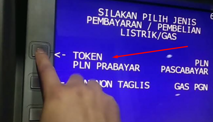 beli token listrik di ATM