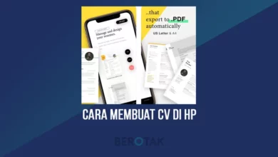 cara membuat cv di hp