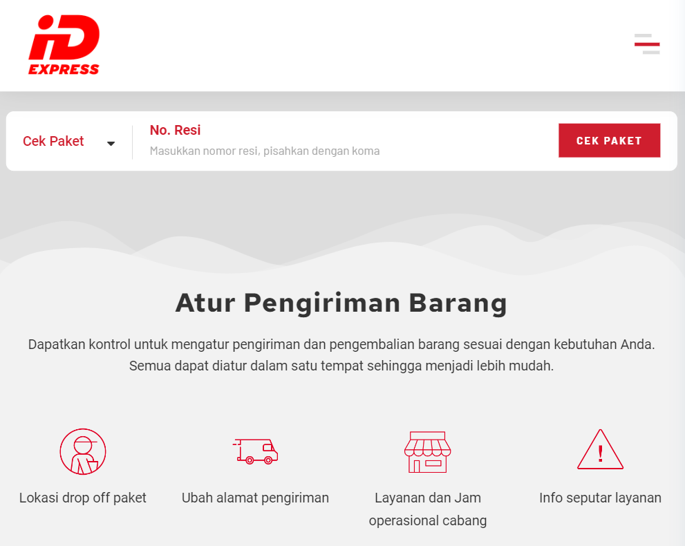 cek resi pengiriman barang id express