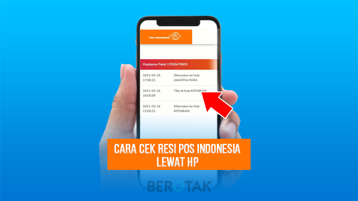 cek resi pos indonesia lewat hp