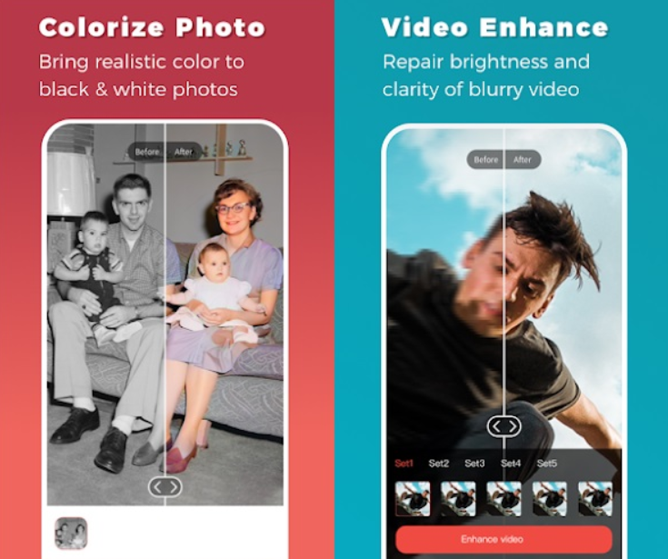 colorize photo with remini apk