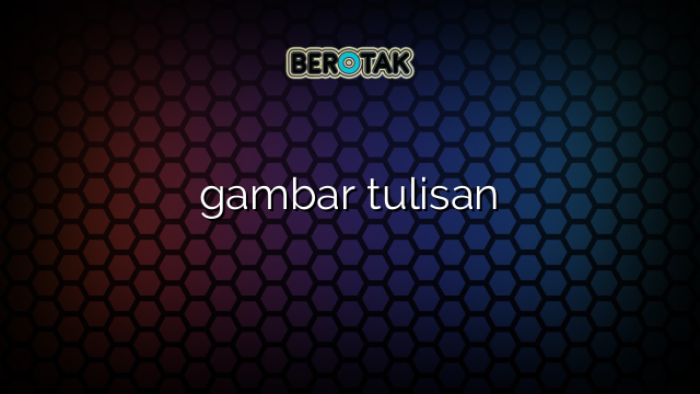 gambar tulisan