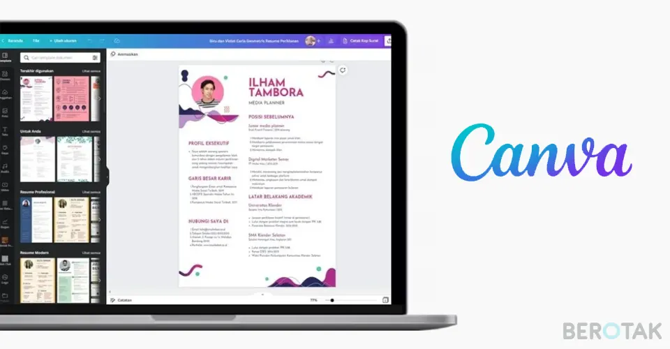 membuat CV dengan canva