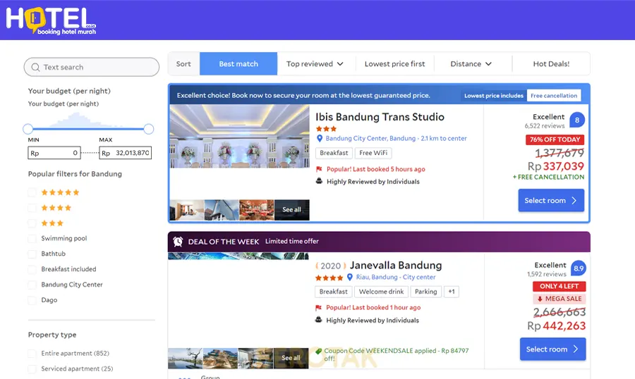 tips cari hotel murah terbaik hotelcoid