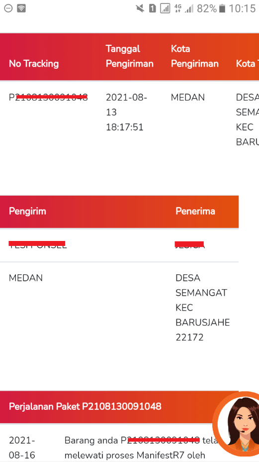 tracking resi pos lewat hp